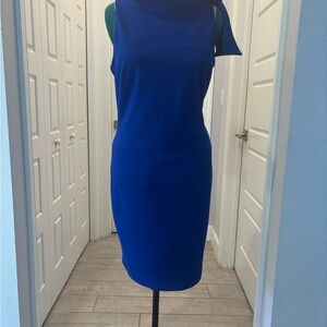 Badgley Mischka Business Cocktail Royal Blue Dress